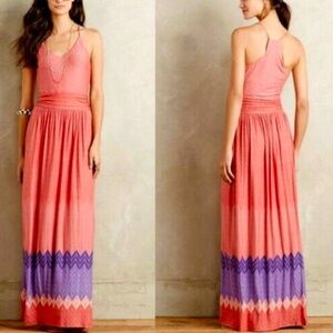 Nomad Morgan Carper Pink Sunfall Maxi Tank Dress size small